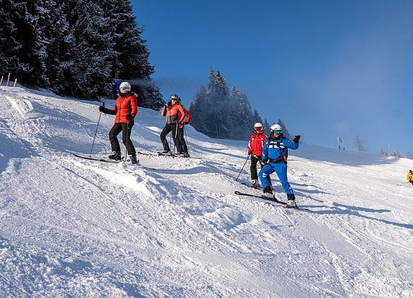 Skifahren mit Skiguide
