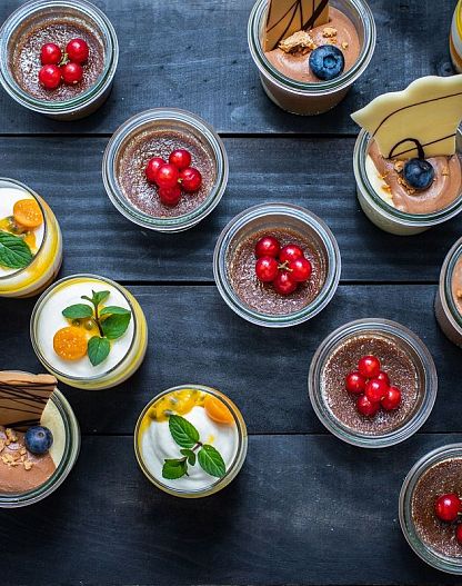Leckere Desserts zum Abschluss