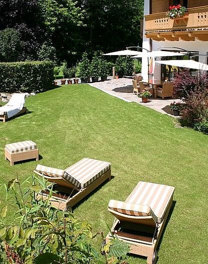 sunny lawn in the wellness area