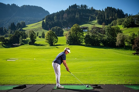Golfspieler Driving Range