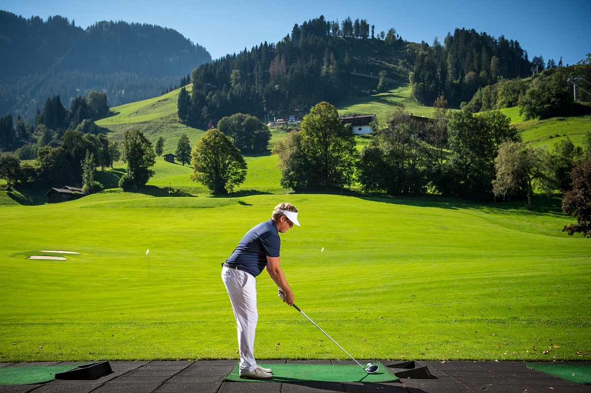 Golfspieler Driving Range